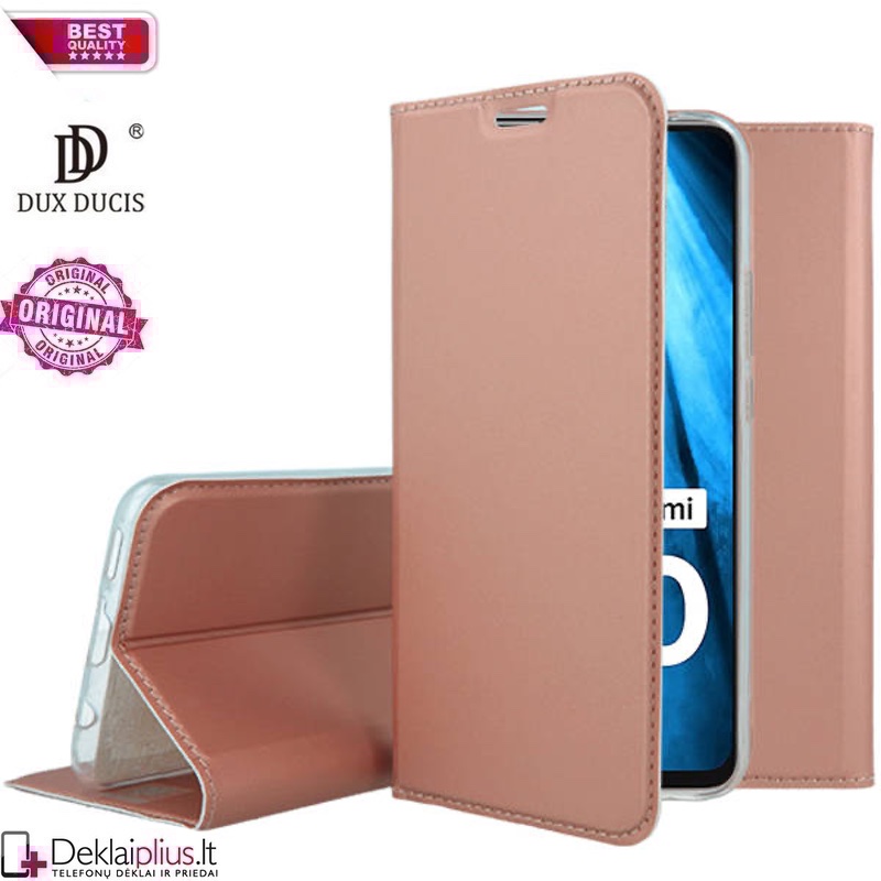 Dux Ducis dirbtinės odos viršelis - rausvas (telefonui Xiaomi Redmi 10) Dux Ducis dirbtinės odos viršelis - rausvas (telefonui Xiaomi Redmi 10)